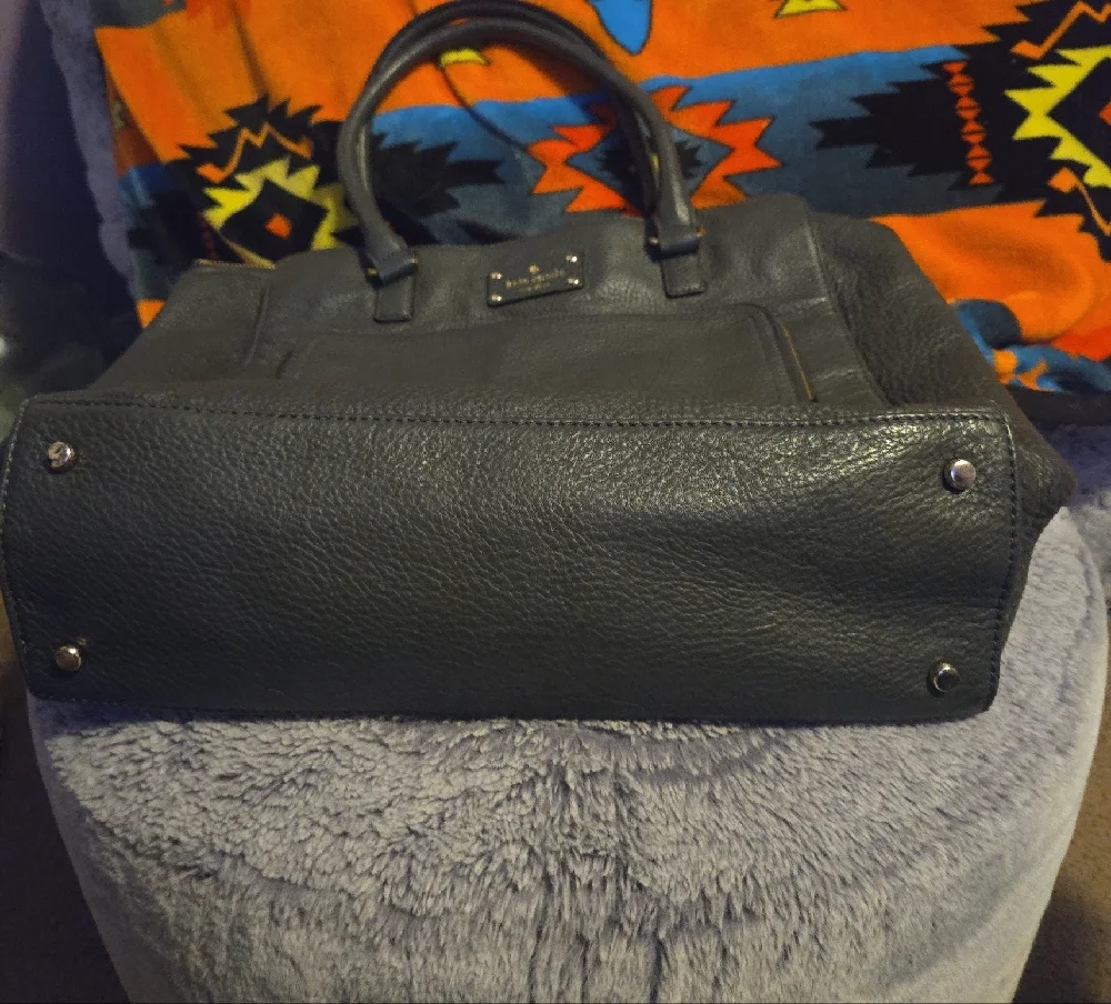 kate spade Dark Green Leather Laptop Tote